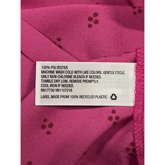 Ava & Viv Women Plus Size Ruby Pink Long Ruffle Sleeve Blouse 1X 16W 18W NWT New - Picture 10 of 10